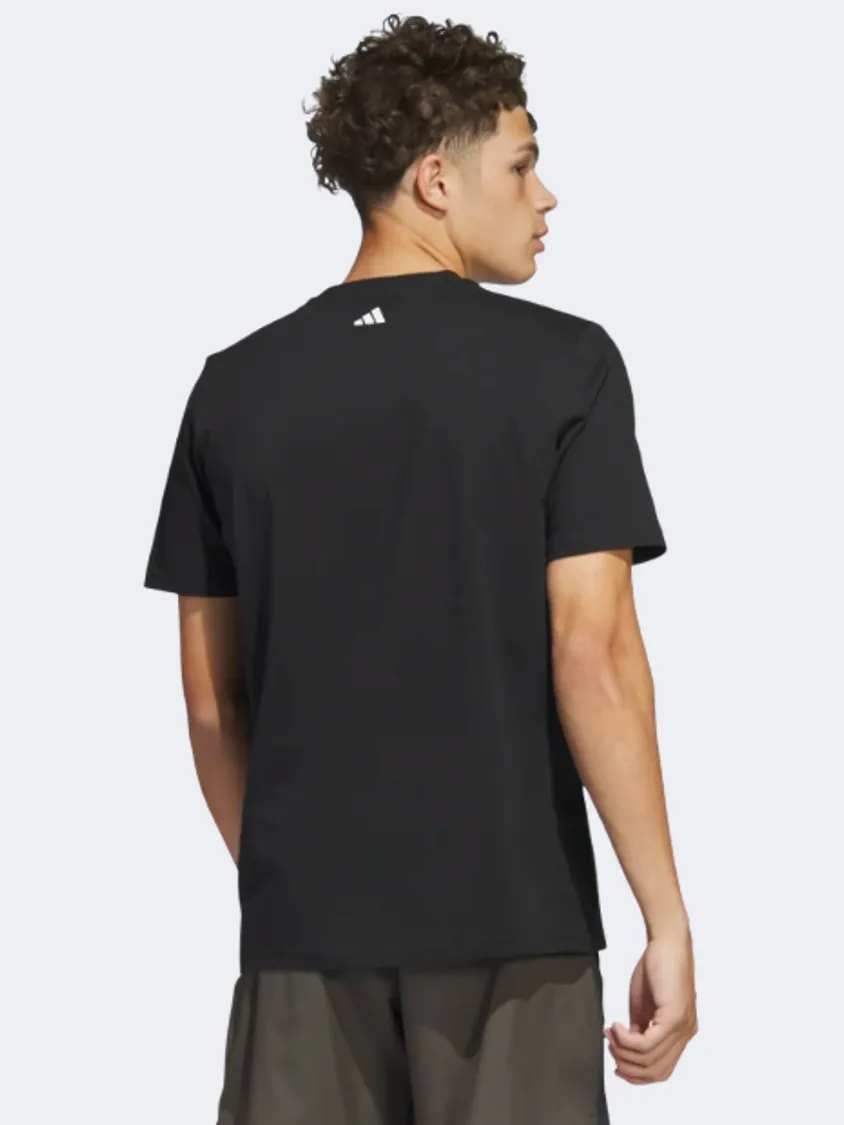 Adidas Chain Net Men Basketball T-Shirt Black