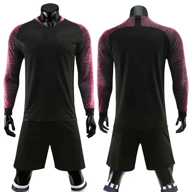 Adult Kids Soccer Long Sleeve Jersey Set Football Training Custom Uniforms Football Sports Set