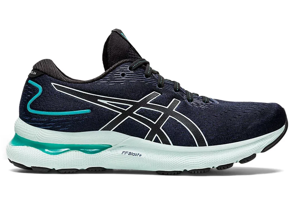 ASICS Gel Nimbus 24 - Womens - Black/Smoothing Sea