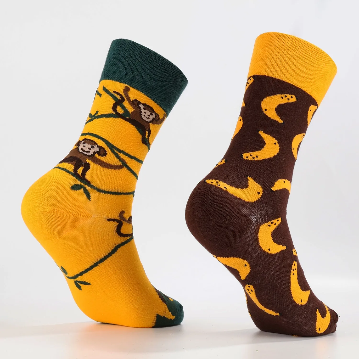 Banana Monkey Socks