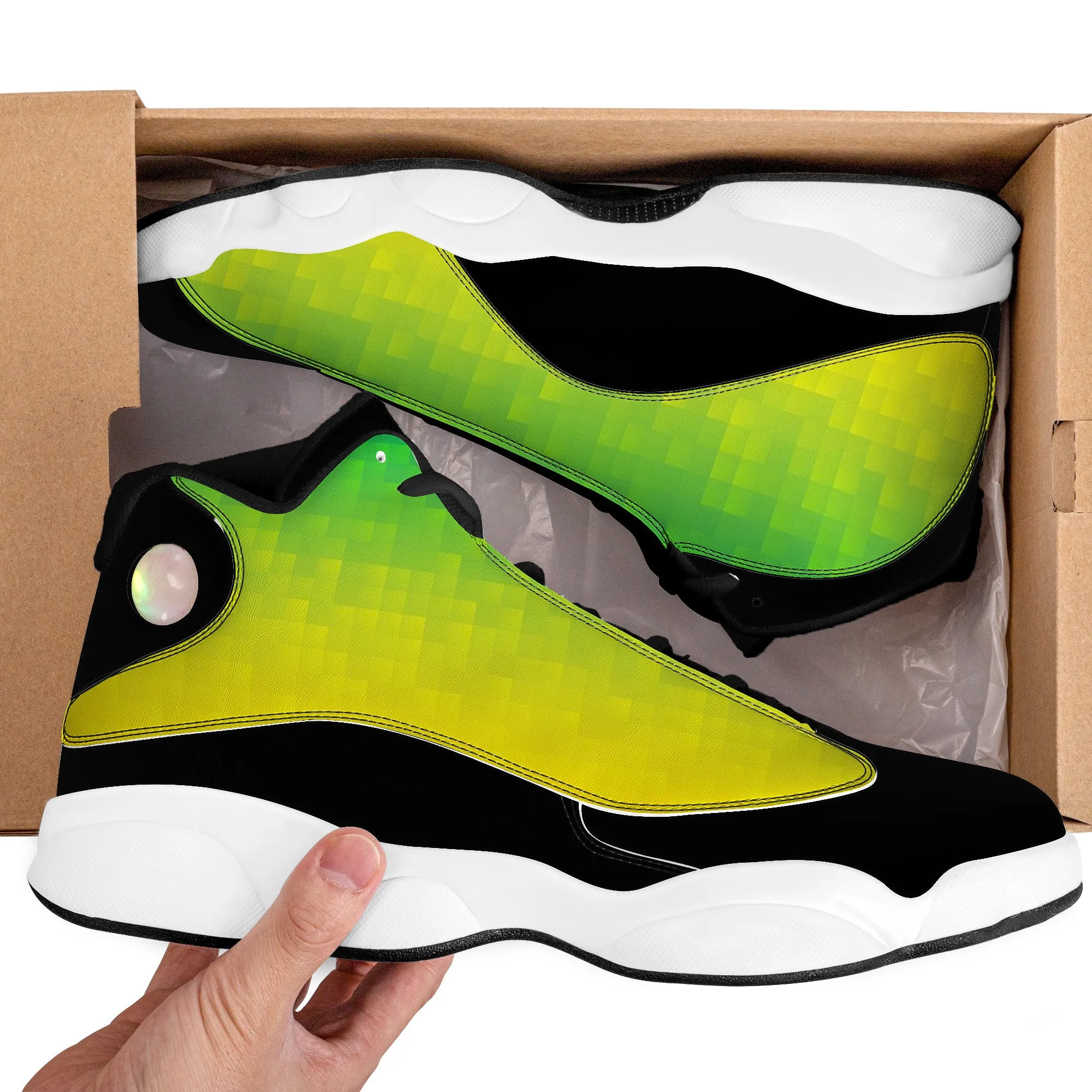 Basketball Shoes - Green/Yellow