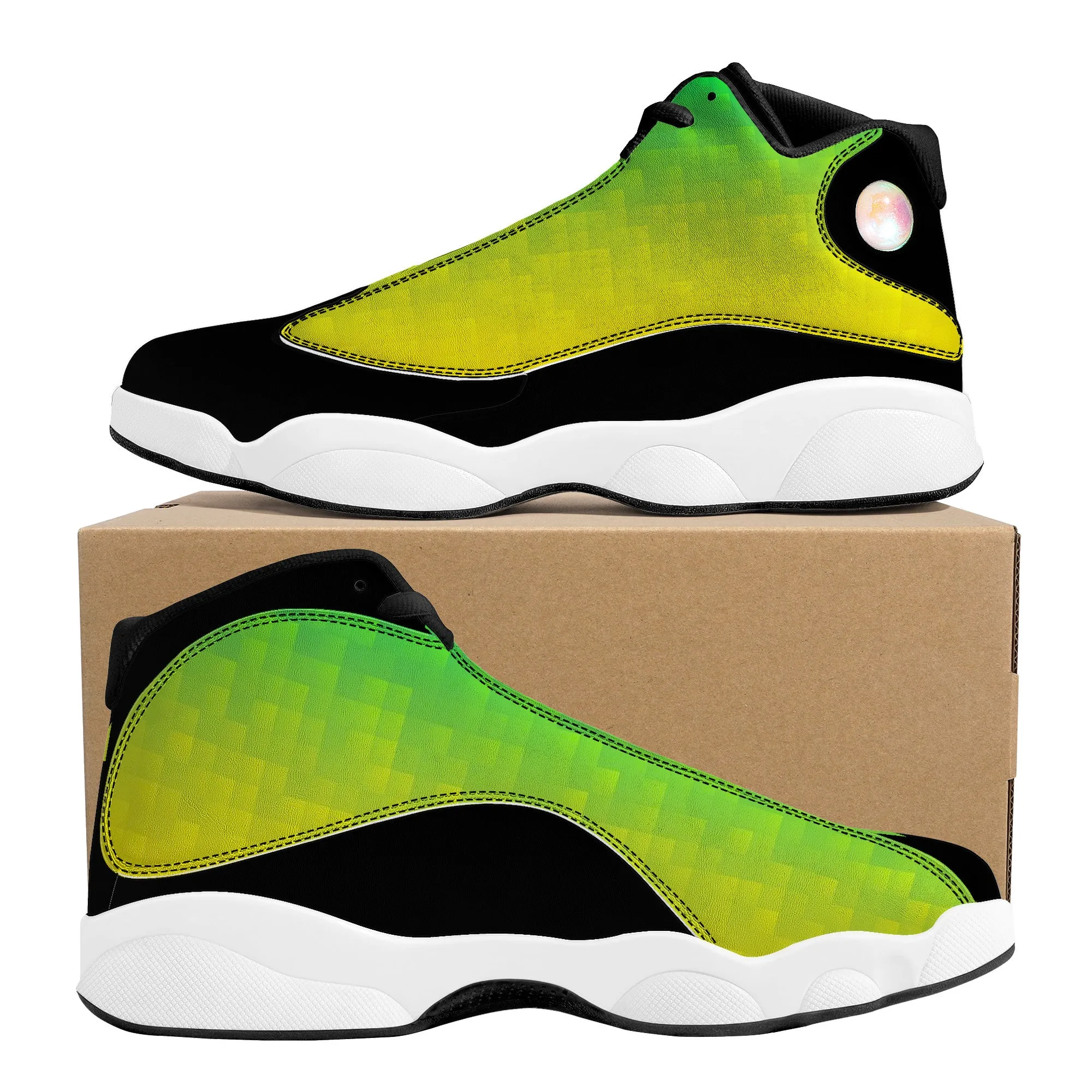 Basketball Shoes - Green/Yellow