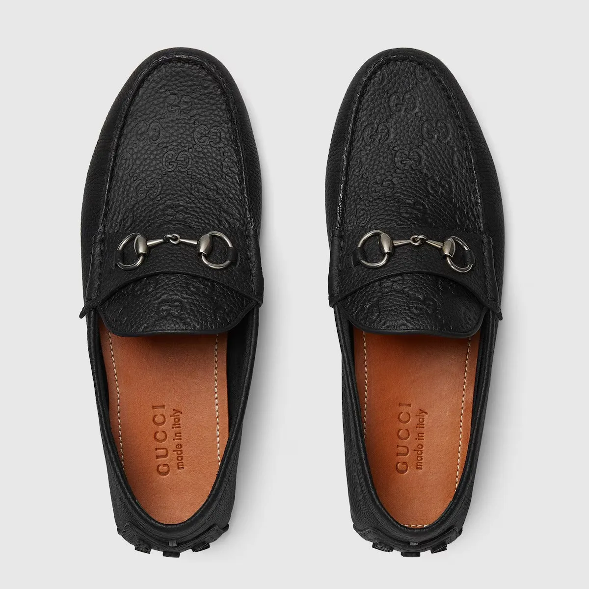 BLACK GUCCI MEN SHOES