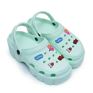 Blitzz Croc & Clogs from Women and Girls Used (Green, 6)