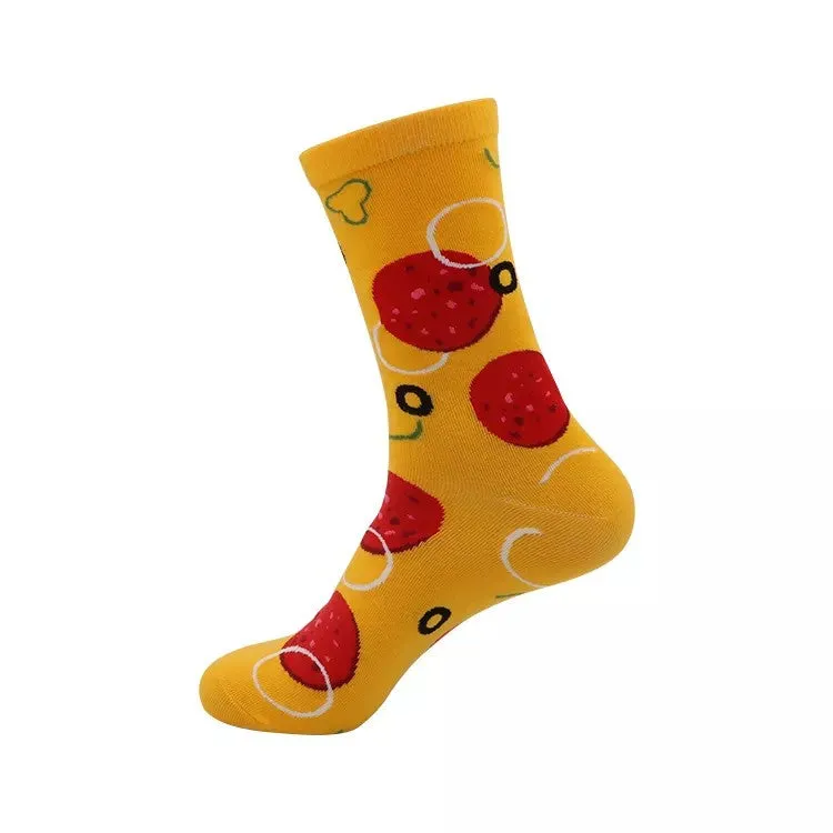 Boxed Pizza Socks Gift Set Bundle (4 Pairs with Box)