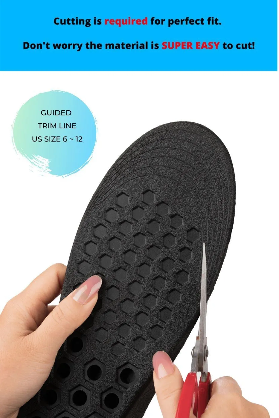 Breathable Comfort with One-Inch Lifting Shoe Inserts - IK206