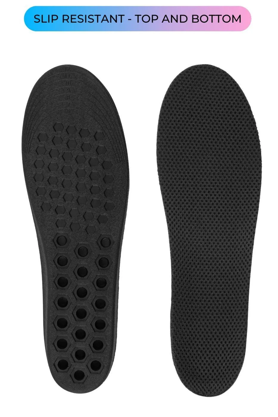 Breathable Comfort with One-Inch Lifting Shoe Inserts - IK206