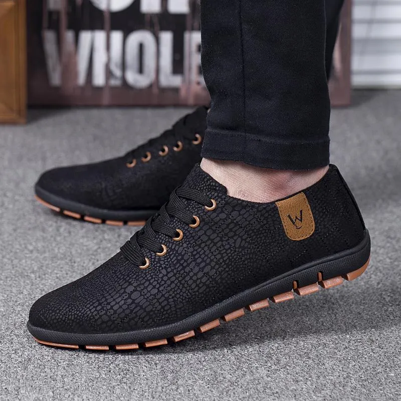 Breathable Mens Casual Low Lace-up Canvas Flat Shoes