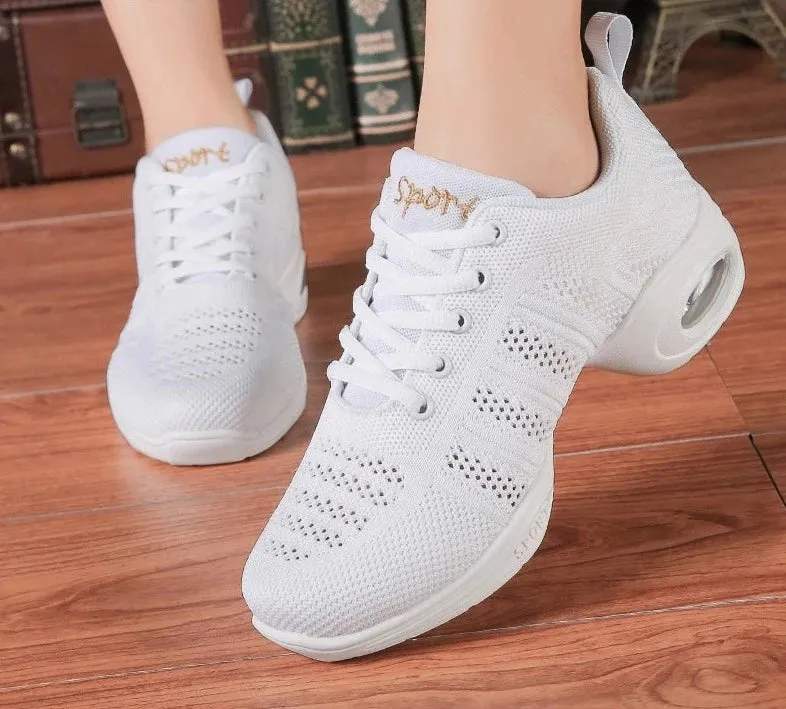 Breathable Shoes Lace Up Heels Women Sneaker Comfortable New Fashion Design