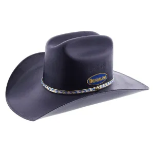 Brigalow Adults Coloured Straw Cheyenne Hat - Navy