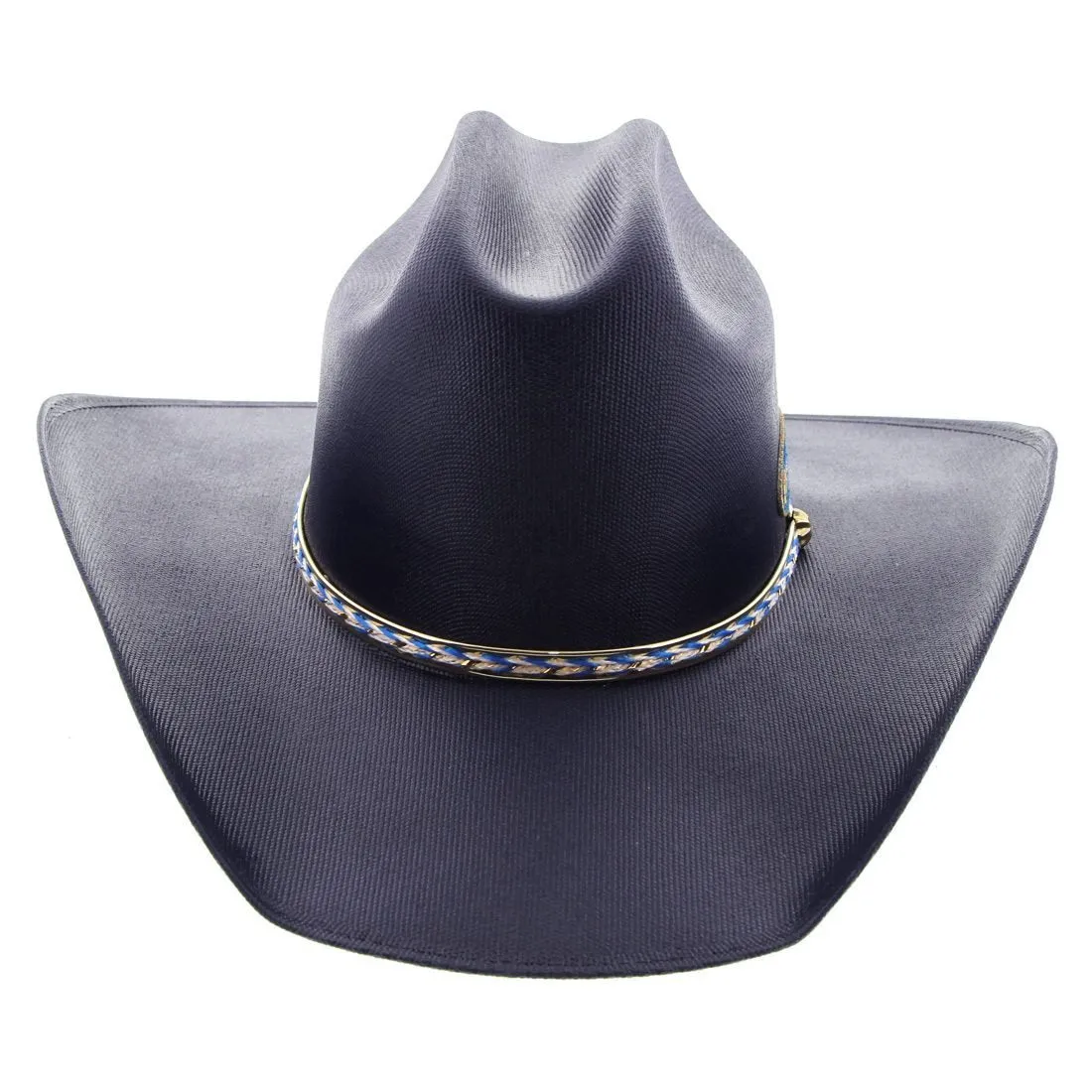 Brigalow Adults Coloured Straw Cheyenne Hat - Navy