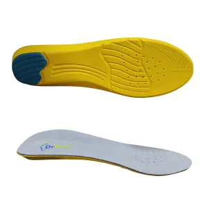 Dr Foot Gel Insoles Pair | For Walking, Running, Sports Shoes | All Day Comfort Shoe Inserts With Dual Gel Technology | Ideal Full-Length Sole For Every Shoe | For Both Men & Women - 1 Pair Size - L