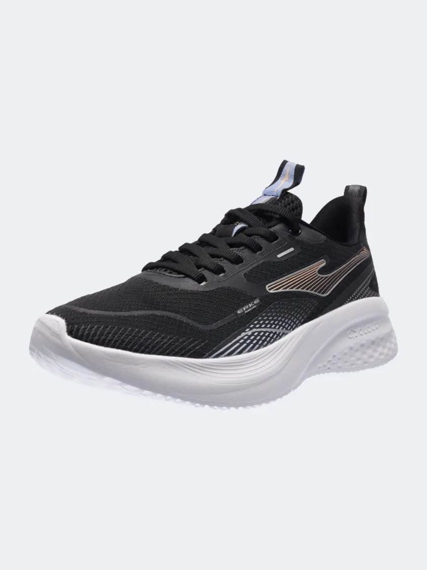 Erke  Women Running Shoes Black/Peach