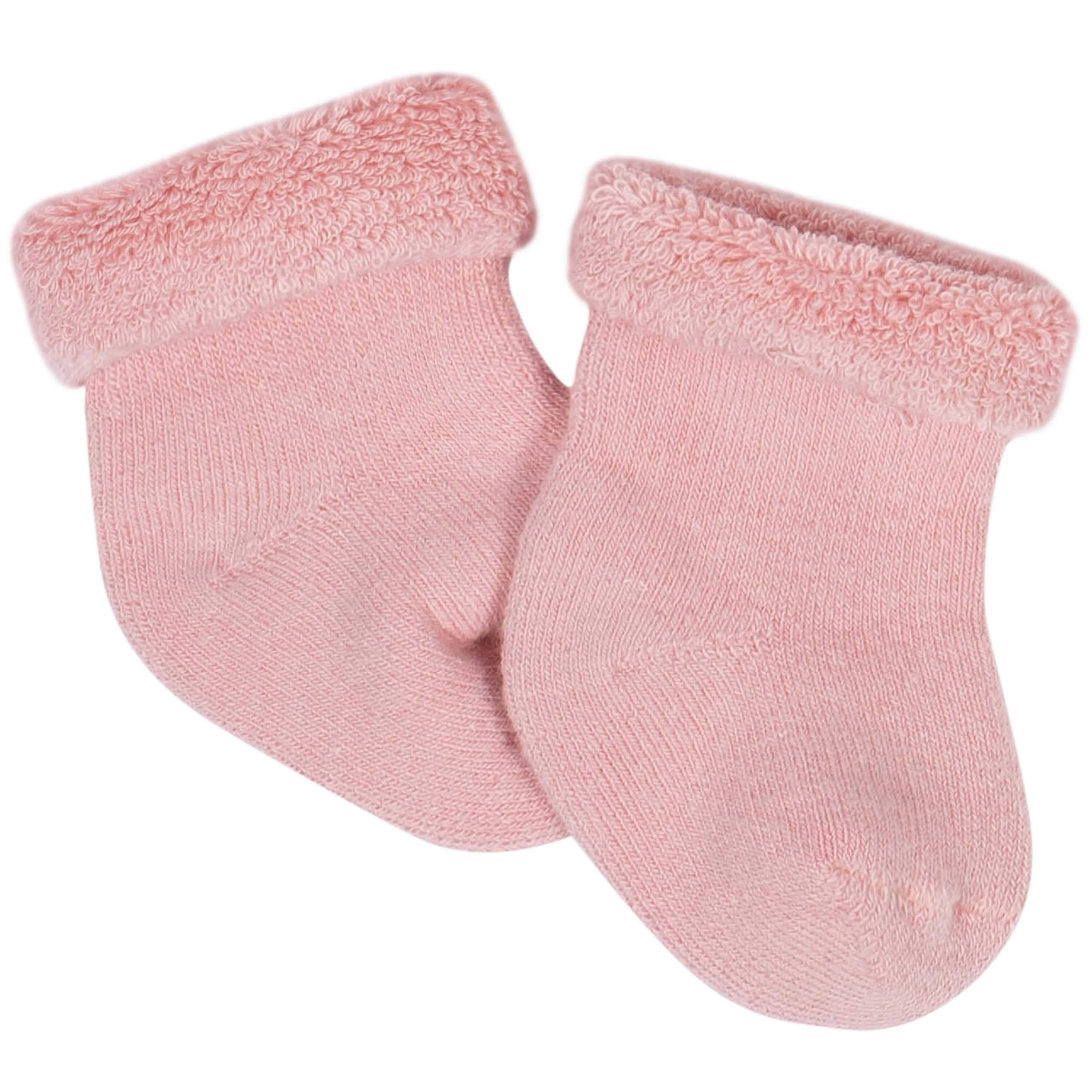 Gerber® 6-Pack Baby Girls Bear Wiggle-Proof® Terry Bootie Socks