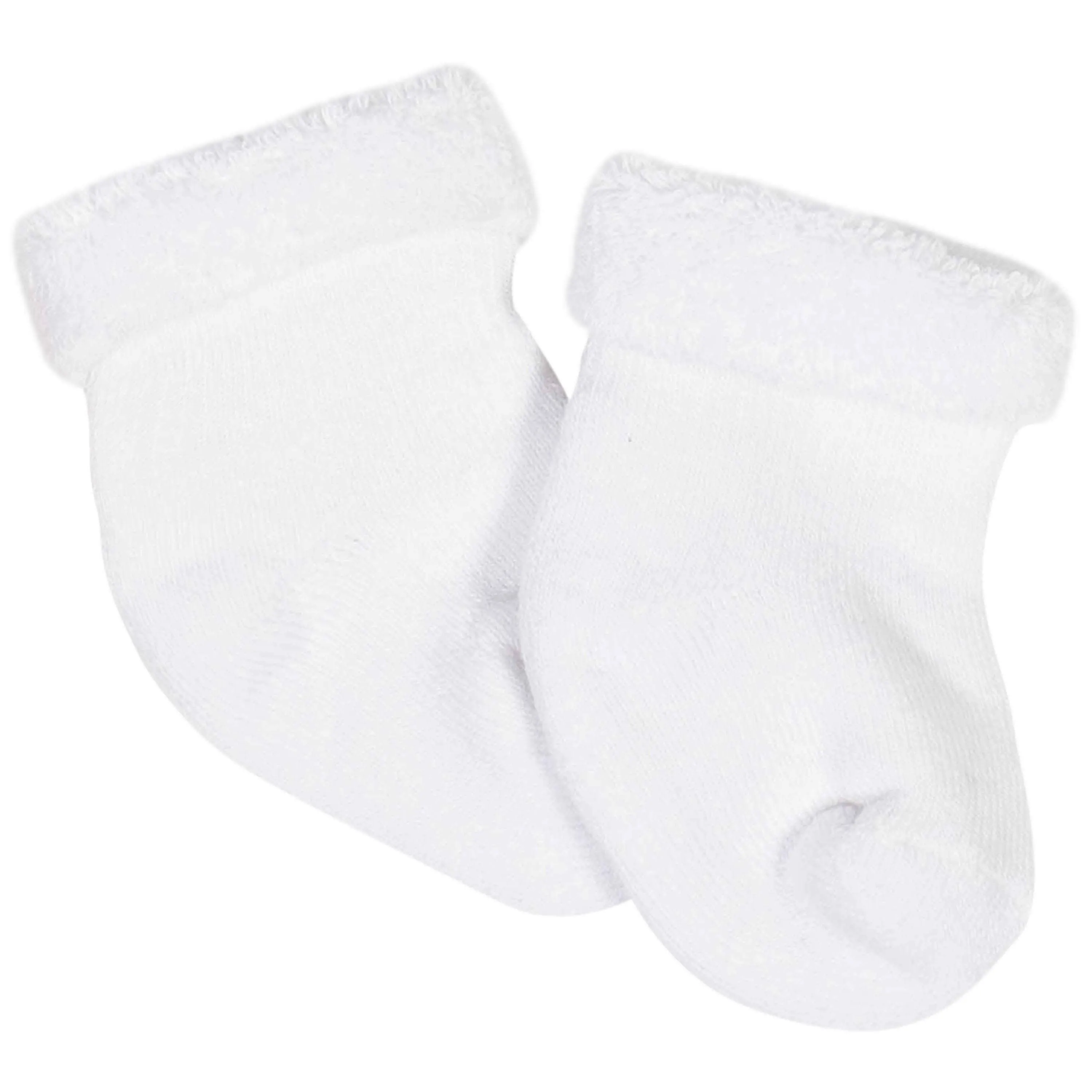 Gerber® 6-Pack Baby Girls Bear Wiggle-Proof® Terry Bootie Socks