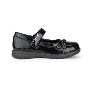 GIRLS BLACK PATENT VELCRO SCHOOL SHOE