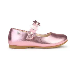 GIRLS PINK GLITTERY FORMAL SHOES