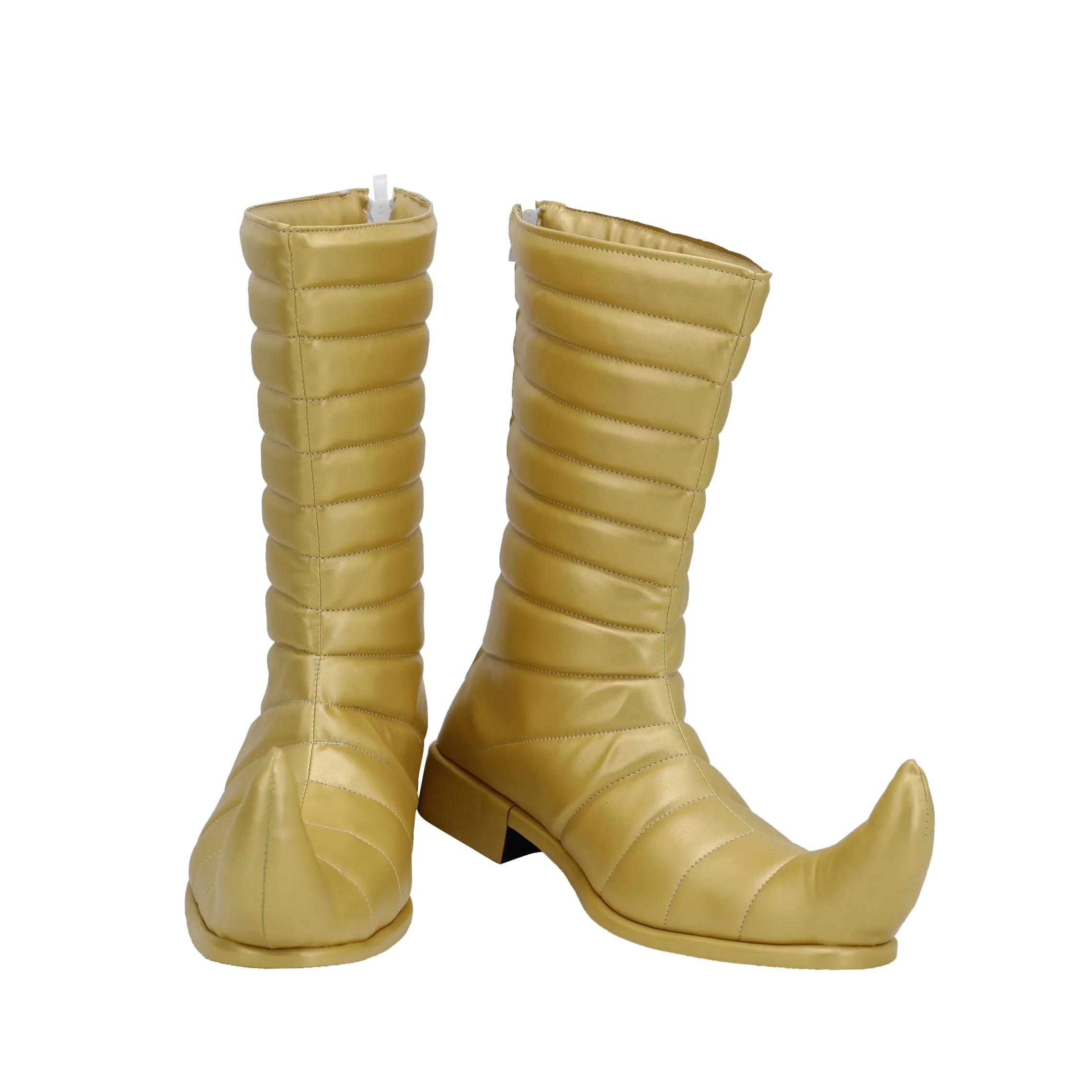 Golden Men Boots Cosplay Shoes