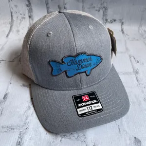 Hammer Down "HD Bass" Hat - Heather Gray with Leather Patch