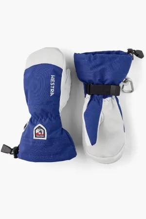 Hestra Army Leather Heli Ski Jr. Mitt - Royal Blue