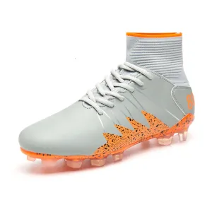 Hot Sales High Ankle Sneakers Men Fg Outdoor Cleats Long Spikes Profession Football Shoes