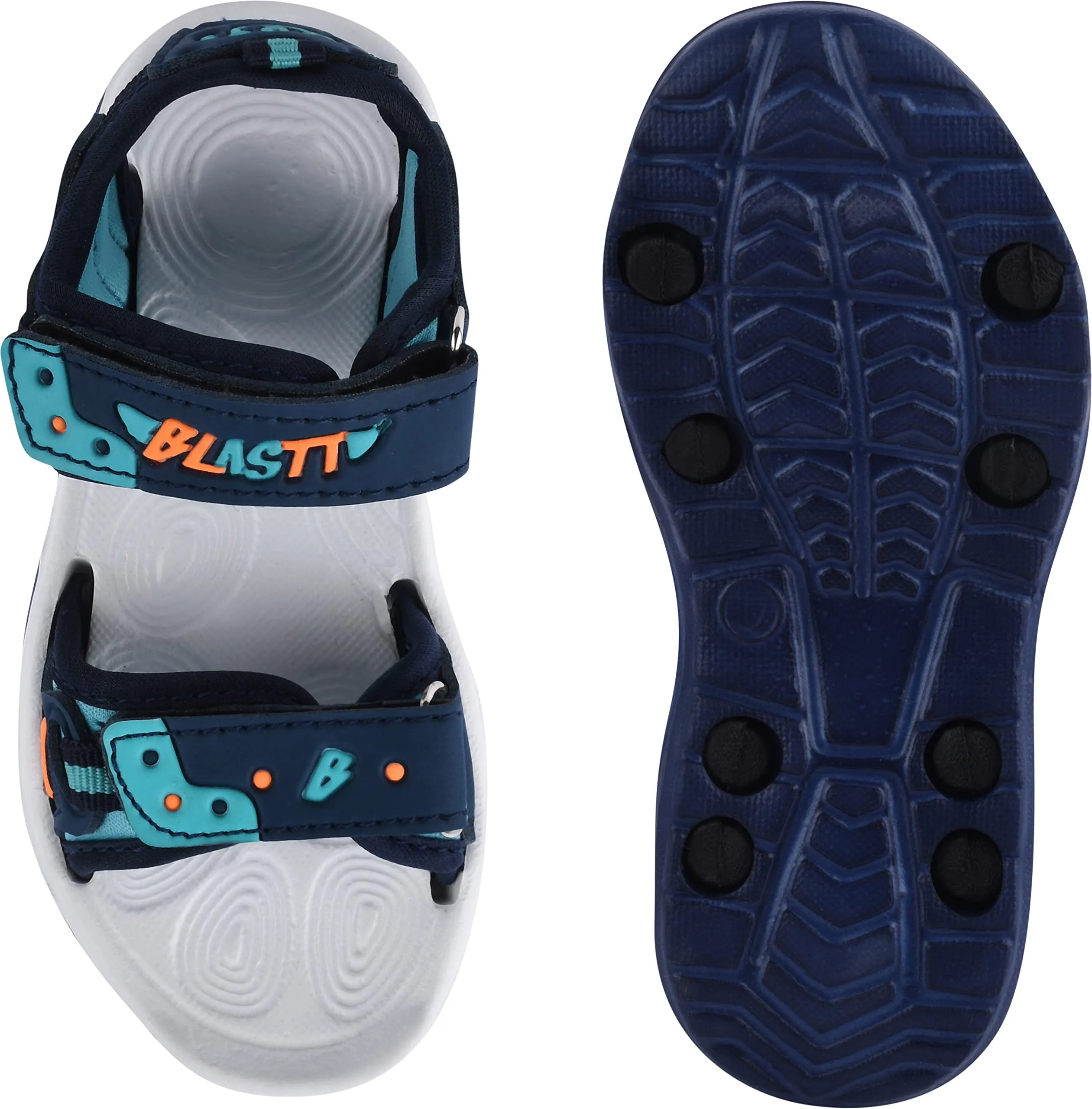 KATS SHOES Fashion Sandal, Kids Boys Flat Sandal Outdoor Indoor Double Strap Floaters for Baby Boys and Baby Girls, Kids Casual Sandals