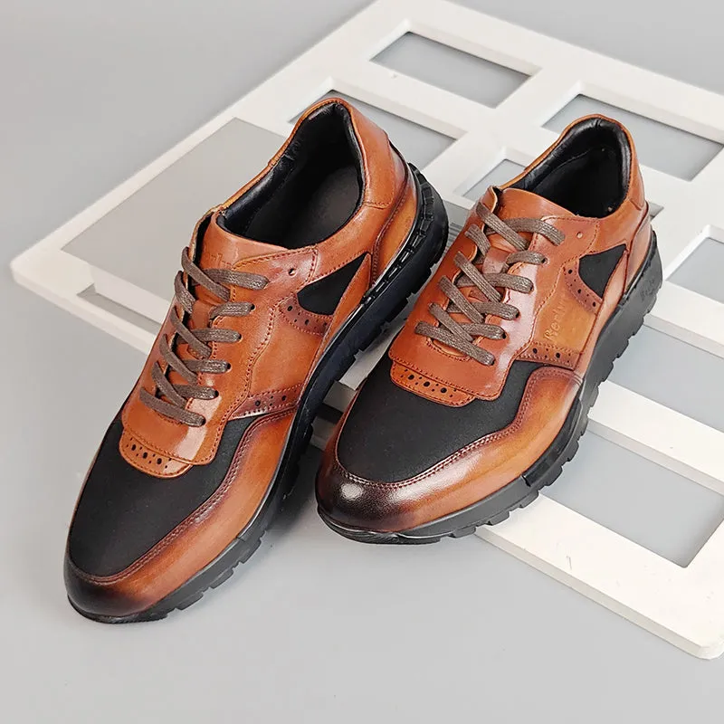 Luxe Wingtip Brogue Casual Shoes