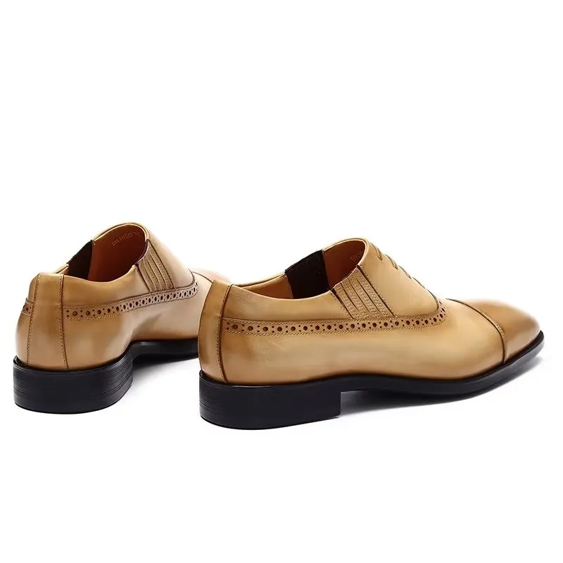 LuxeLeather Oxford Lace Up Casual Shoes