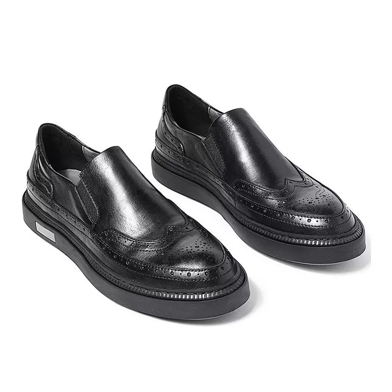 LuxeLeather Slip-Ons