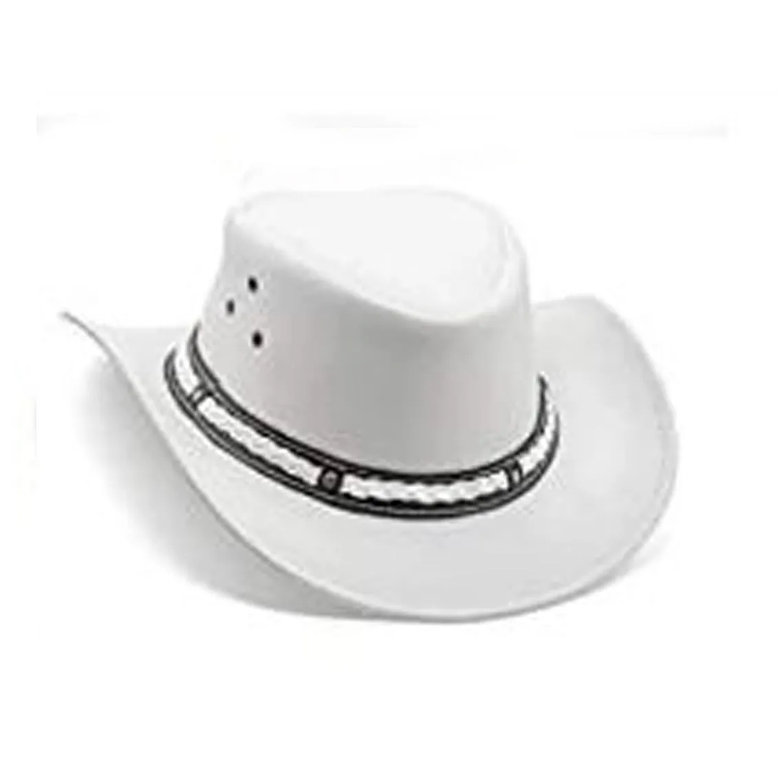 Men and Women White Genuine Leather Western Cowboy Hat