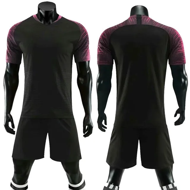 Men Ladies Kids Custom Football Training Uniforms Soccer Football Jerseys Sets