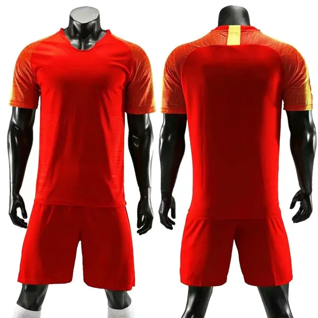 Men Ladies Kids Custom Football Training Uniforms Soccer Football Jerseys Sets