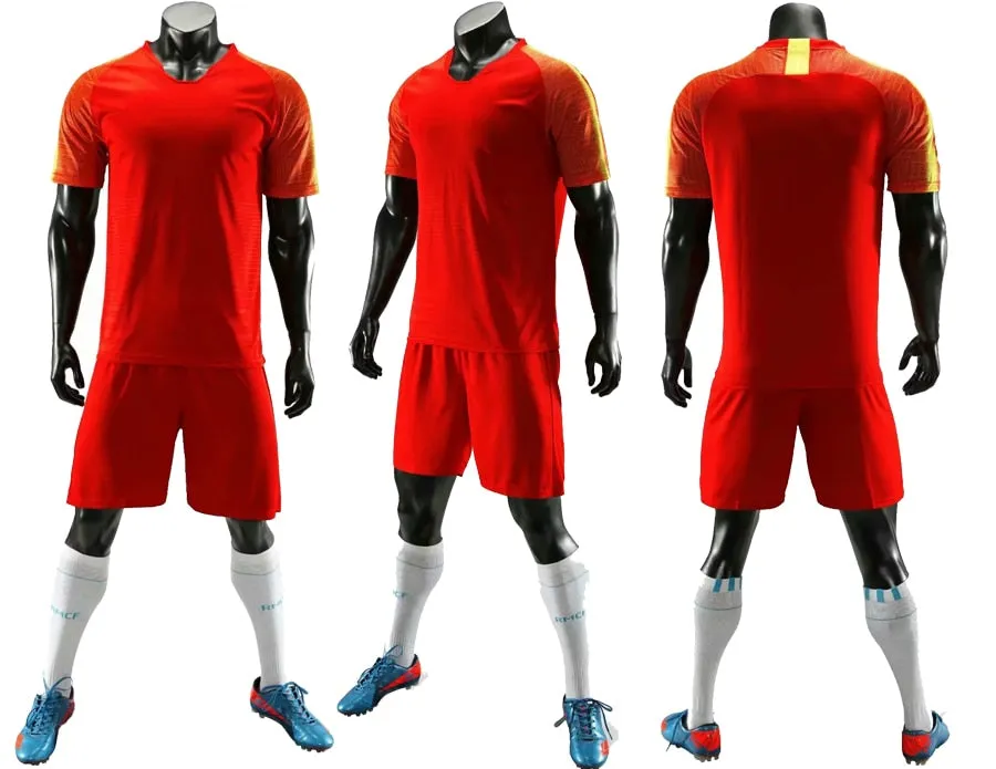 Men Ladies Kids Custom Football Training Uniforms Soccer Football Jerseys Sets