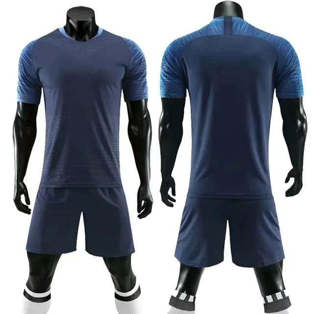 Men Ladies Kids Custom Football Training Uniforms Soccer Football Jerseys Sets