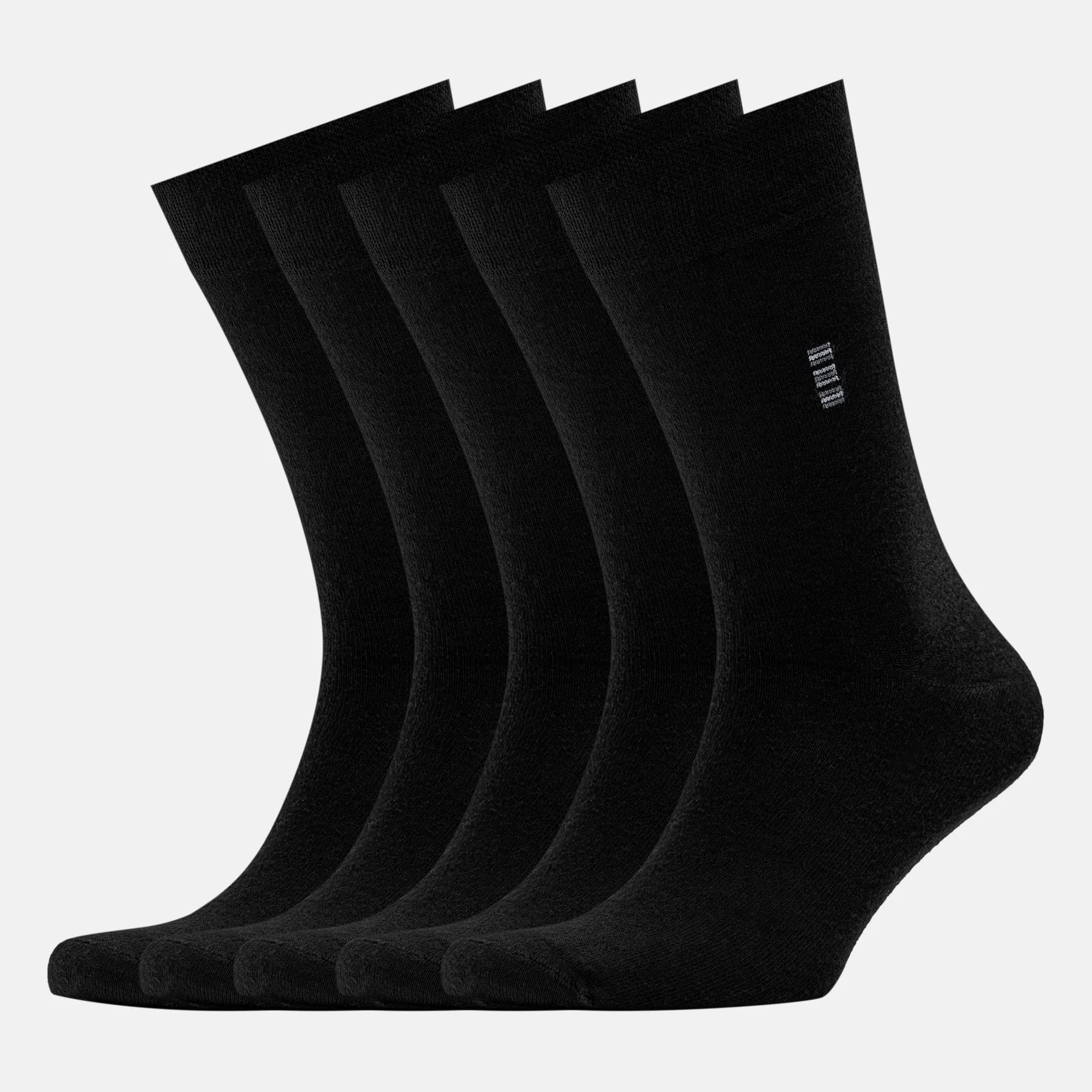 Men's Bamboo Dress Socks • Plain Pack of 1/3/5 Pairs • Black