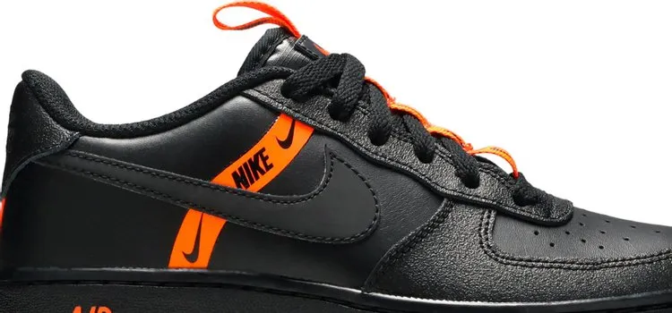 Nike Air Force 1 LV8 KSA GS 'Worldwide Pack - Black Total Orange', black