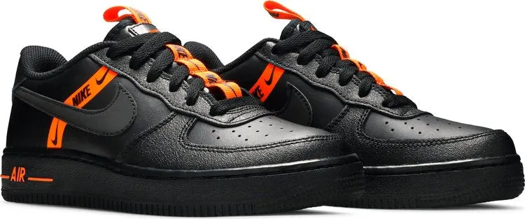 Nike Air Force 1 LV8 KSA GS 'Worldwide Pack - Black Total Orange', black