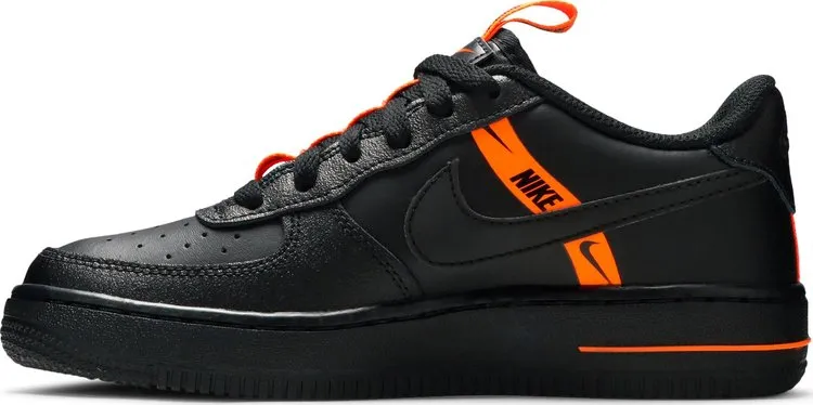 Nike Air Force 1 LV8 KSA GS 'Worldwide Pack - Black Total Orange', black