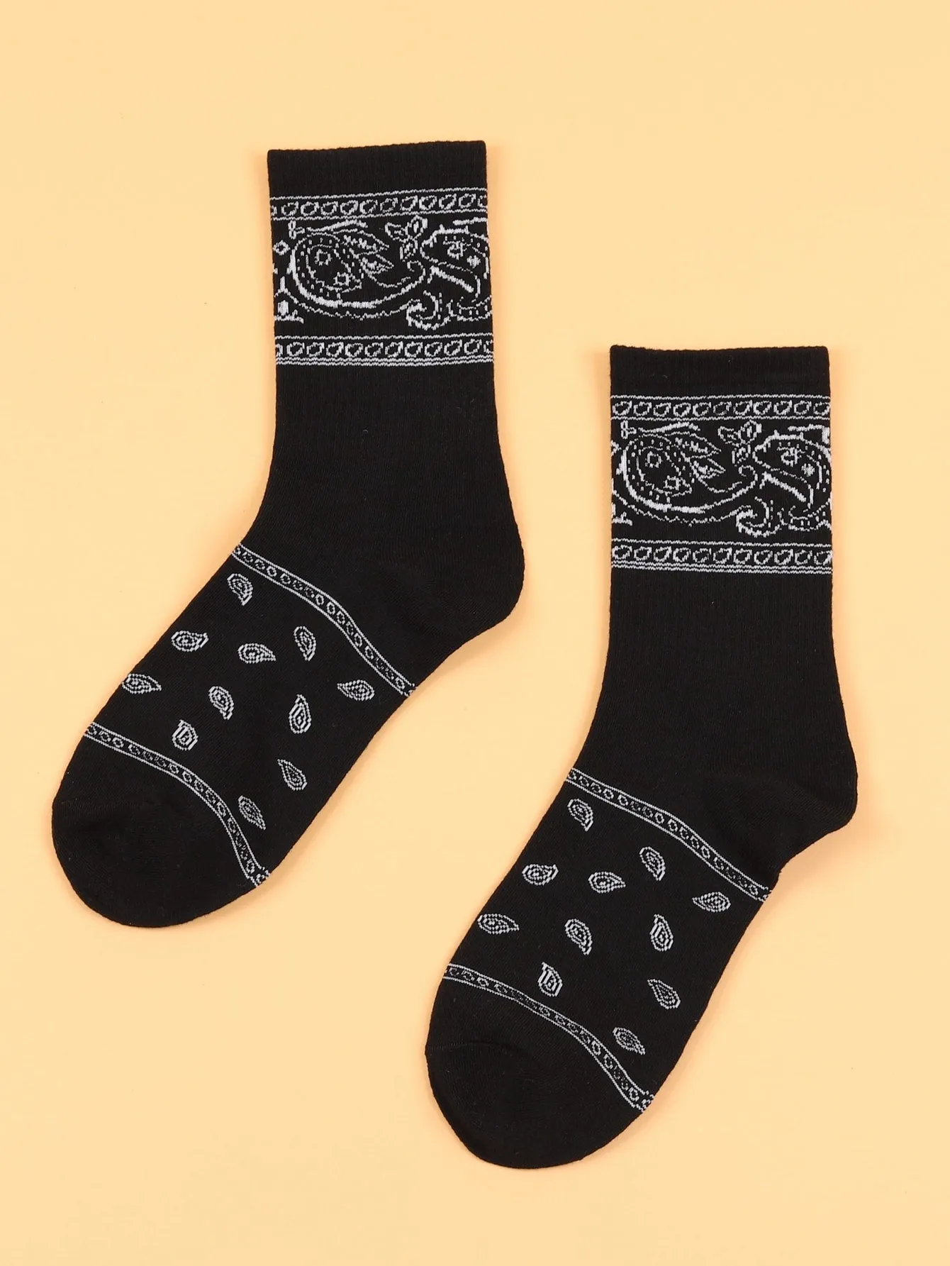 Paisley Crew Socks Funny Socks for Men Novelty Socks Funky Socks Gift for Him