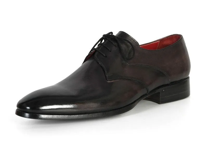 Paul Parkman Men's Anthracite Black Derby Shoes