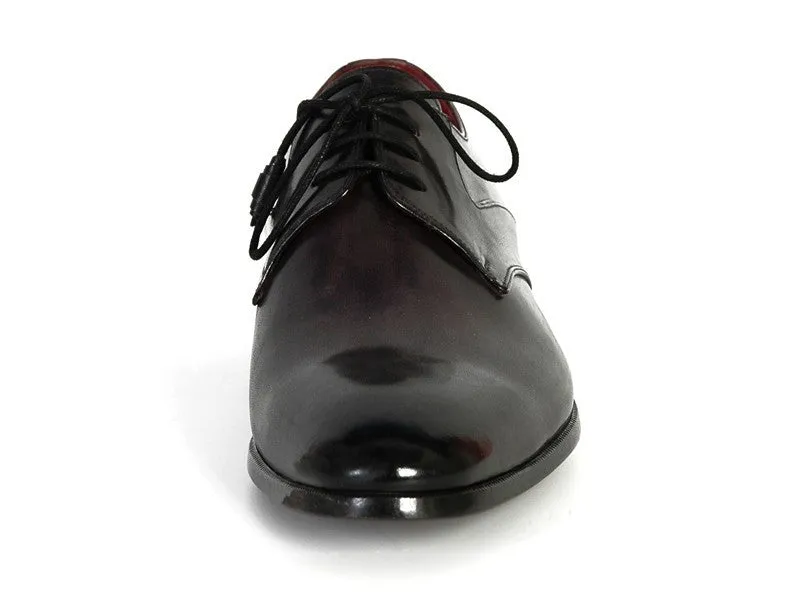 Paul Parkman Men's Anthracite Black Derby Shoes