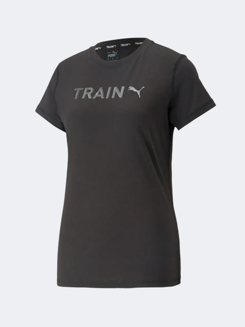 Puma Graphic Training Women Training T-Shirt Black