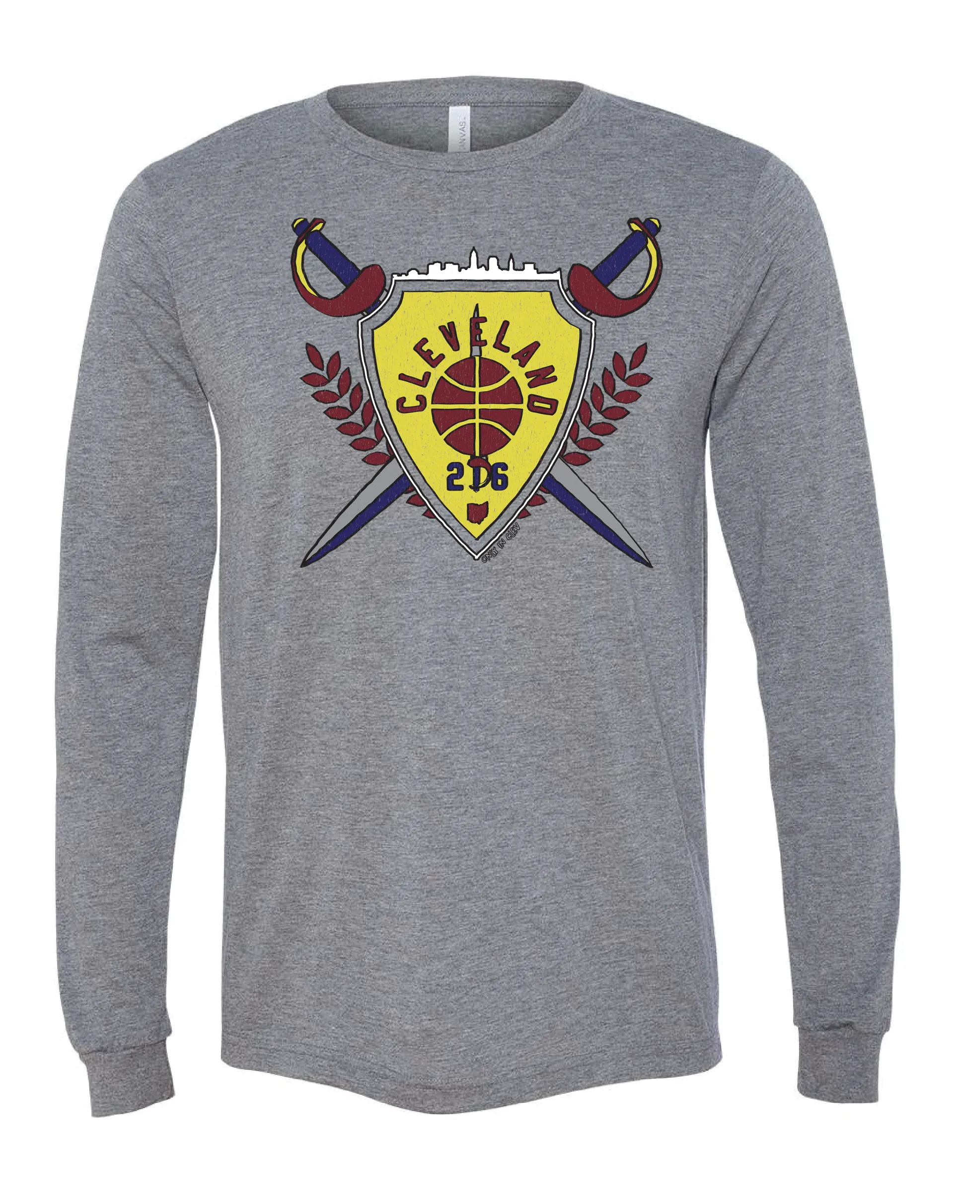 "Cleveland Shield" Design on Gray