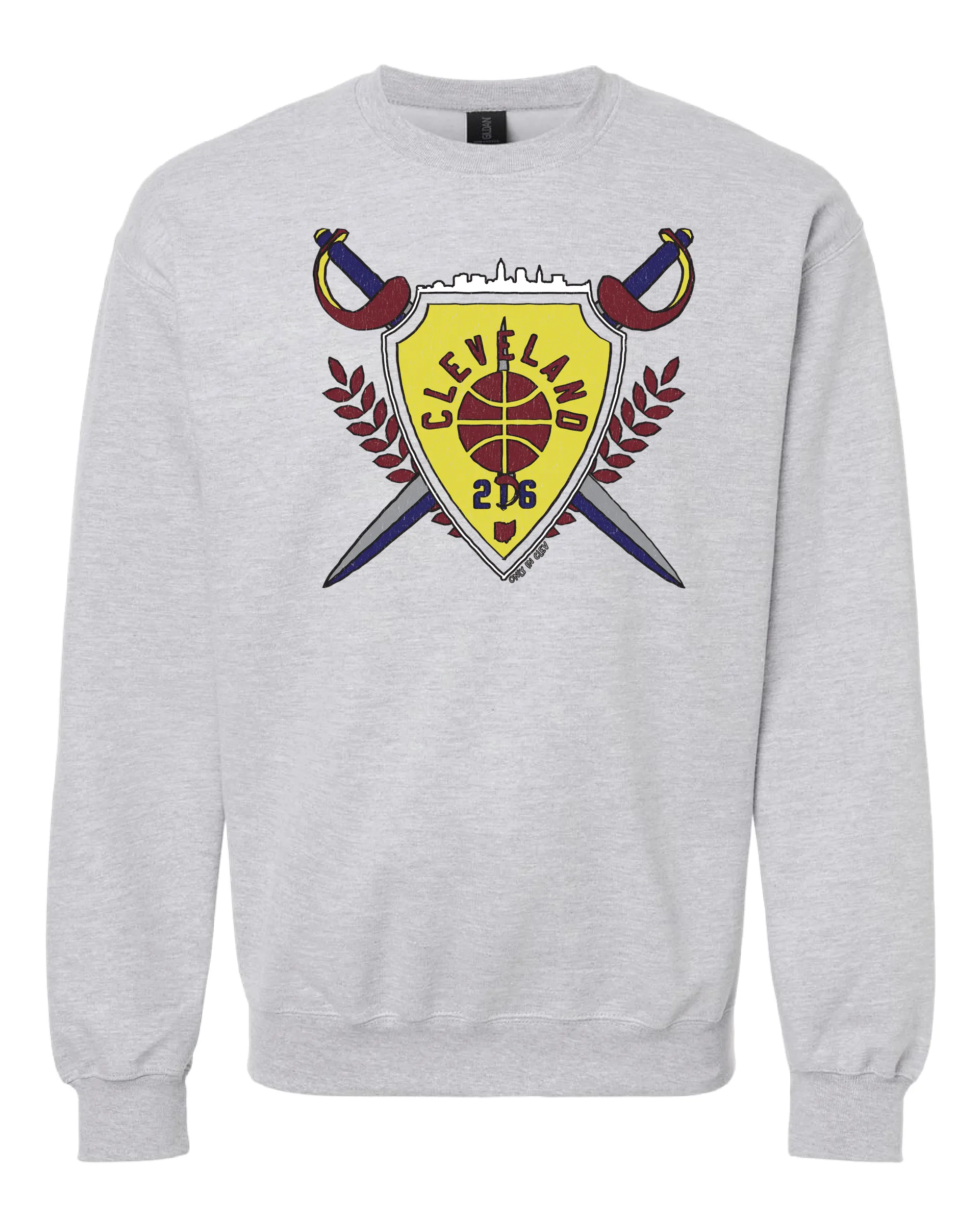 "Cleveland Shield" Design on Gray