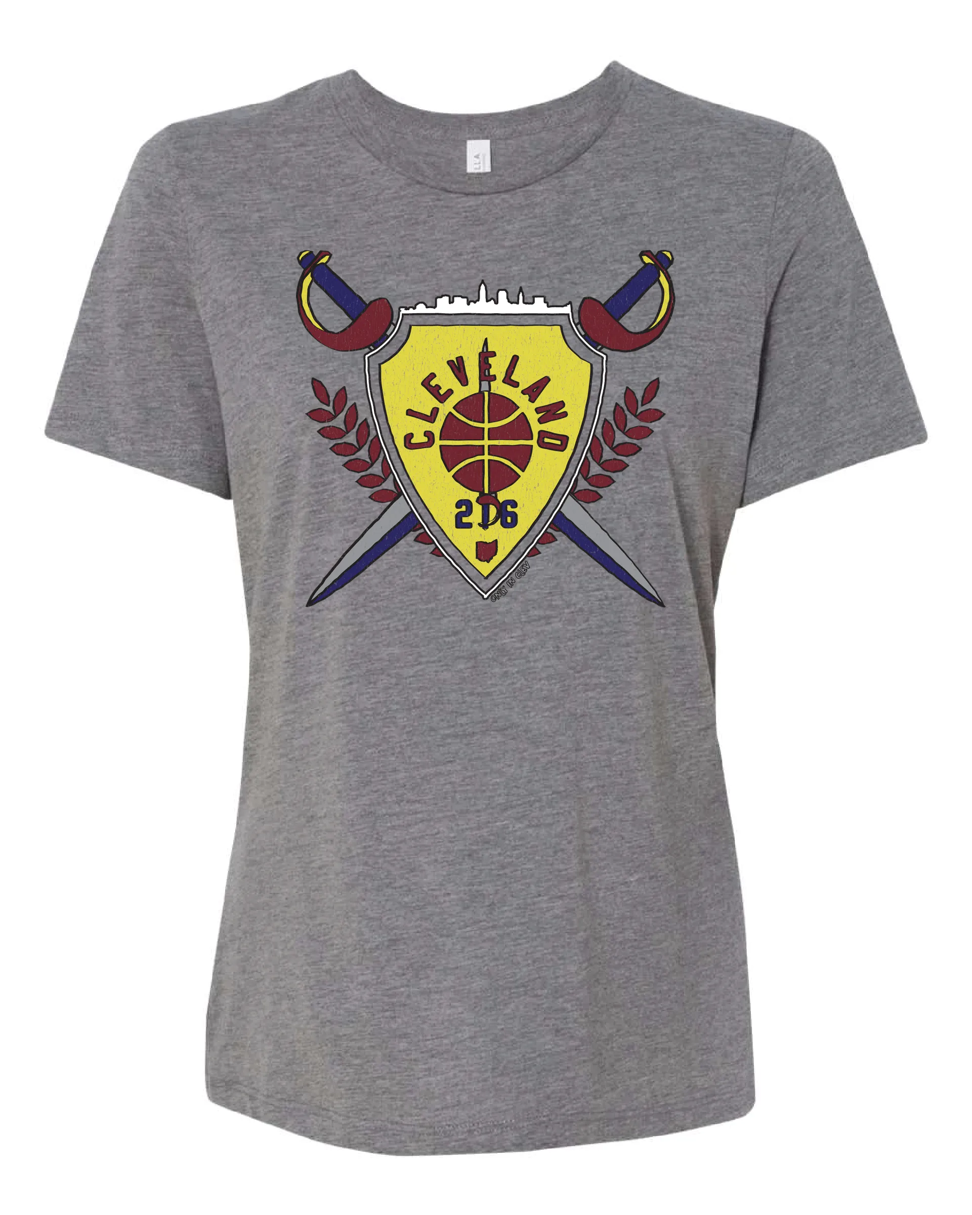 "Cleveland Shield" Design on Gray