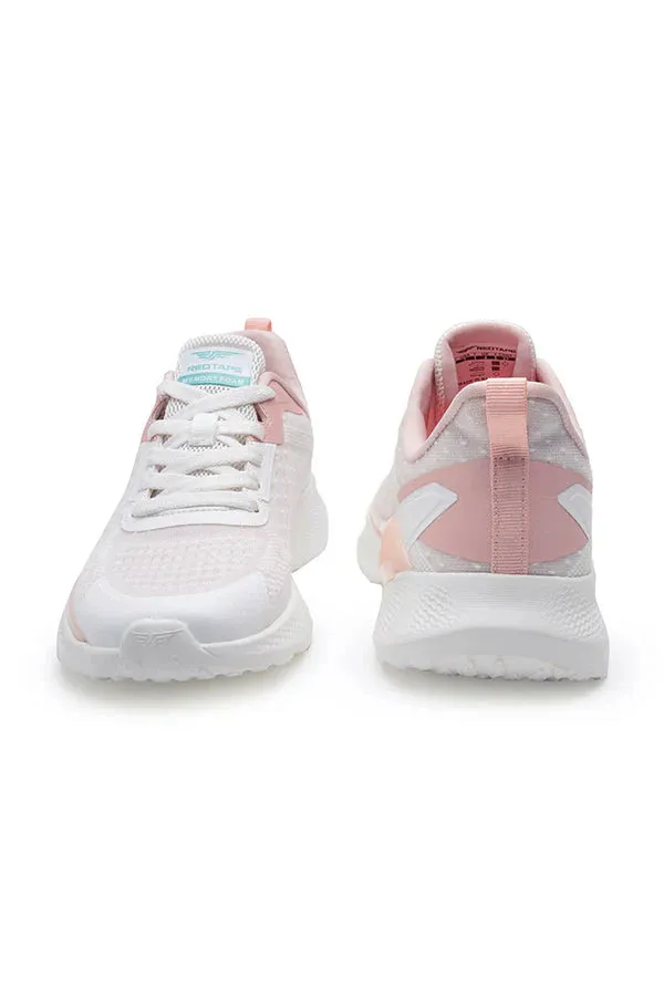 Red Tape Women's White/Pink Walking Shoes