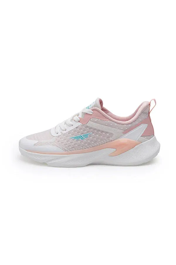 Red Tape Women's White/Pink Walking Shoes