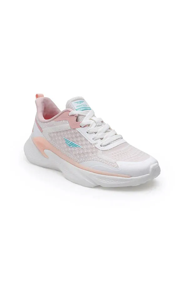 Red Tape Women's White/Pink Walking Shoes