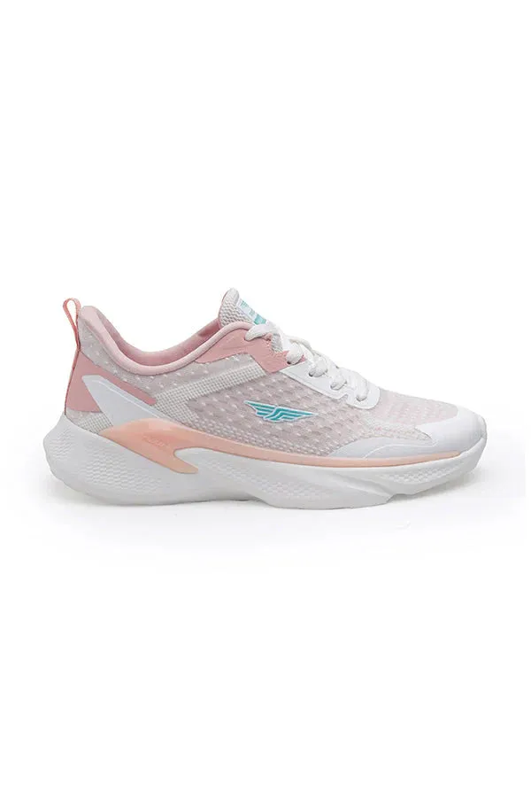 Red Tape Women's White/Pink Walking Shoes