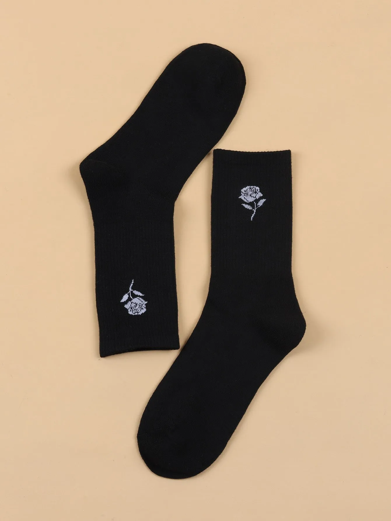 Rose Flower Crew Socks Funny Socks for Women Novelty Socks Funky Socks Gift for